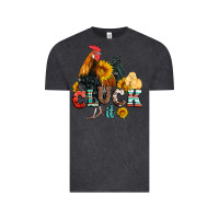 Vintage Black cluck it coop animals hen and chick aztec serape leopard Vintage Tee - Artiststas