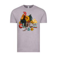 Vintage Zinc cluck it coop animals hen and chick aztec serape leopard Vintage Tee - Artiststas