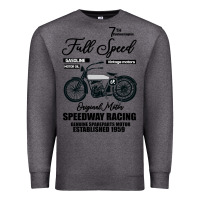 Charcoal Heather Speedway Racing Full Speed Pin Premium Sweatshirt - Bettercallsaul