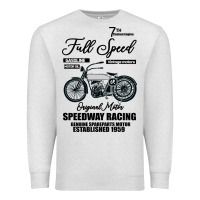 Oatmeal Heather Speedway Racing Full Speed Pin Premium Sweatshirt - Bettercallsaul