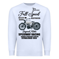 White Speedway Racing Full Speed Pin Premium Sweatshirt - Bettercallsaul