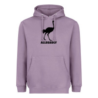 Lavender ALLEGEDLY FUNNY OSTRICH Heavyweight Hoodie - Bettercallsaul