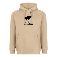 Mushroom ALLEGEDLY FUNNY OSTRICH Heavyweight Hoodie - Bettercallsaul