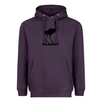 Plum ALLEGEDLY FUNNY OSTRICH Heavyweight Hoodie - Bettercallsaul