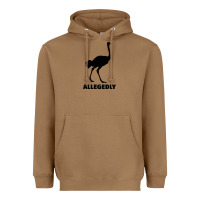 Toasted Coconut ALLEGEDLY FUNNY OSTRICH Heavyweight Hoodie - Bettercallsaul