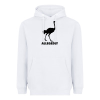 Allegedly Funny Ostrich Heavyweight Hoodie | Teevron