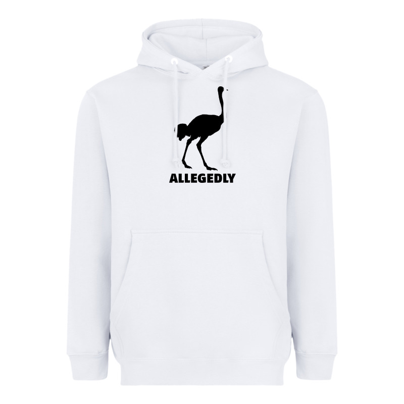 Allegedly Funny Ostrich Heavyweight Hoodie by Bettercallsaul | Teevron
