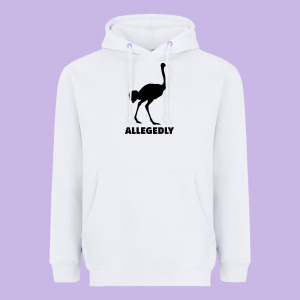 Allegedly Funny Ostrich Heavyweight Hoodie Designed By Bettercallsaul