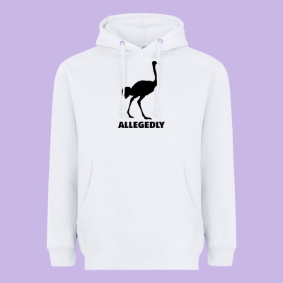 Allegedly Funny Ostrich Heavyweight Hoodie Designed By Bettercallsaul