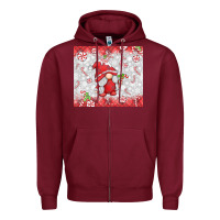 Candy Cane Gnome Zipper Hoodie | Teevron