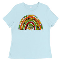 Baby Blue black history teacher rainbow Ladies Tee - texasbilliewilder