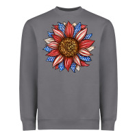 Storm American Flag Sunflower Heavyweight Sweatshirt - LillyAllenDesigns