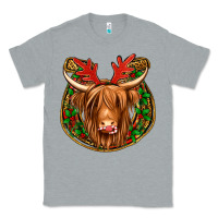 Christmas Highland Cow Mistletoe Christmas Classic Tee | Teevron
