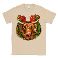 Mushroom christmas highland cow mistletoe Christmas Classic Tee - Jasminsmagicworld