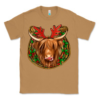 Toasted Coconut christmas highland cow mistletoe Christmas Classic Tee - Jasminsmagicworld