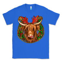 True Royal christmas highland cow mistletoe Christmas Classic Tee - Jasminsmagicworld