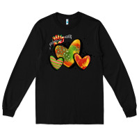 Black juneteenth hearts Long Sleeve Tee - MaliasSmallBusiness