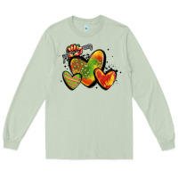Matcha juneteenth hearts Long Sleeve Tee - MaliasSmallBusiness