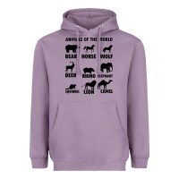 Lavender Animal Of The World Heavyweight Hoodie - Bettercallsaul