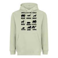Matcha Animal Of The World Heavyweight Hoodie - Bettercallsaul