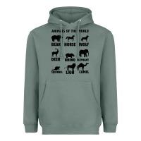 Sage Animal Of The World Heavyweight Hoodie - Bettercallsaul