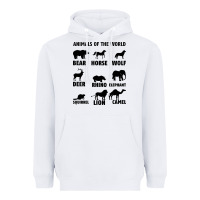 White Animal Of The World Heavyweight Hoodie - Bettercallsaul