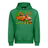 Emerald St. Patrick's Loads of luck with gnome Urban Hoodie - HowdyJamesFarm