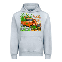 Heather Grey St. Patrick's Loads of luck with gnome Urban Hoodie - HowdyJamesFarm