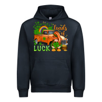 Navy St. Patrick's Loads of luck with gnome Urban Hoodie - HowdyJamesFarm