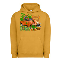 Pigment Peanut Butter St. Patrick's Loads of luck with gnome Urban Hoodie - HowdyJamesFarm