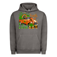 Pigment Tornado St. Patrick's Loads of luck with gnome Urban Hoodie - HowdyJamesFarm