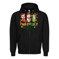 Black christmas pharmacy squad Zipper Hoodie - MaliasSmallBusiness