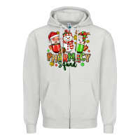 Dove Grey christmas pharmacy squad Zipper Hoodie - MaliasSmallBusiness