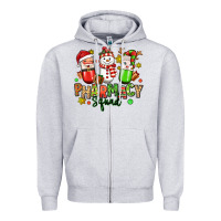 Heather Grey christmas pharmacy squad Zipper Hoodie - MaliasSmallBusiness