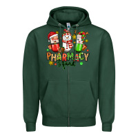 Sports Green christmas pharmacy squad Zipper Hoodie - MaliasSmallBusiness