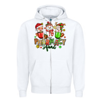 White christmas pharmacy squad Zipper Hoodie - MaliasSmallBusiness