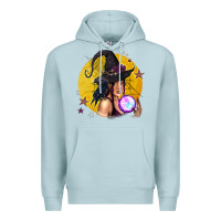 Blue Mist Black Witch Premium Hoodie - texasbilliewilder