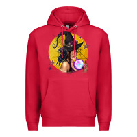 Cardinal Black Witch Premium Hoodie - texasbilliewilder