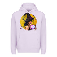 Lilac Black Witch Premium Hoodie - texasbilliewilder
