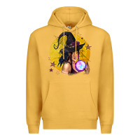 Mustard Black Witch Premium Hoodie - texasbilliewilder