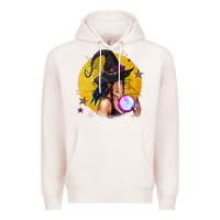 Pale Pink Black Witch Premium Hoodie - texasbilliewilder