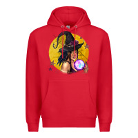 Red Black Witch Premium Hoodie - texasbilliewilder