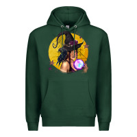 Sports Green Black Witch Premium Hoodie - texasbilliewilder
