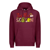 Burgundy tis the season softball little debbie tree cakes Premium Hoodie - JahusDesignShop
