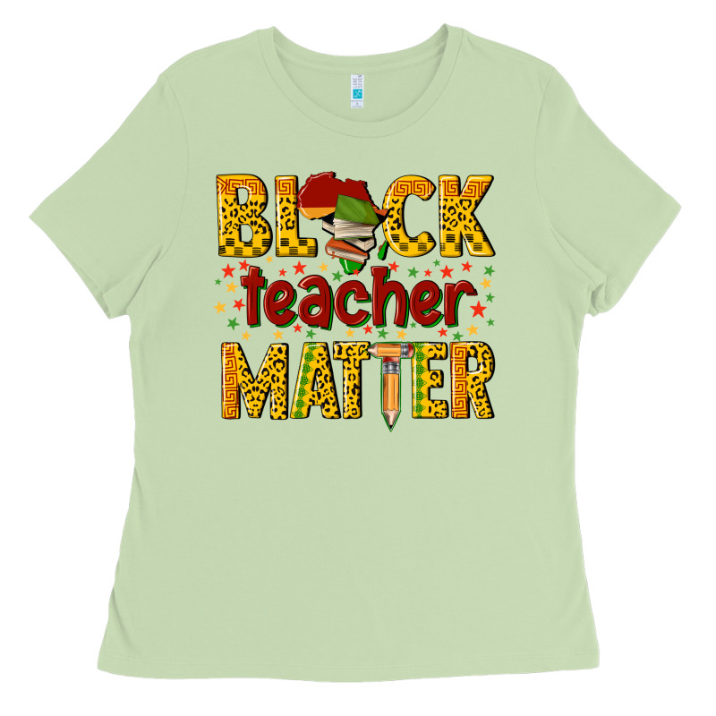 Black Teacher Matter Ladies Tee by texasbilliewilder | Teevron
