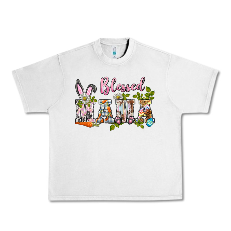 Blessed Mama Easter Urban Heavy Tee by BarkalooDesign | Teevron