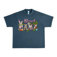 Midnight Navy blessed mama easter Urban Heavy Tee - BarkalooDesign