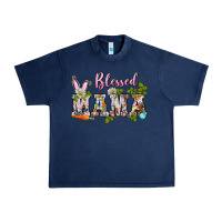 Navy blessed mama easter Urban Heavy Tee - BarkalooDesign