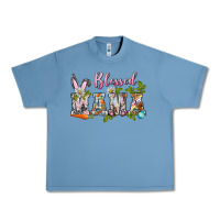 Pebble Blue blessed mama easter Urban Heavy Tee - BarkalooDesign