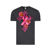 Vintage Black breast cancer cross Vintage Tee - AdoDesignShop